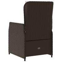 vidaXL Sillones reclinables de jardín 2 uds ratán sintético marrón - details 4