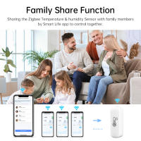 Sensor De Temperatura Y Humedad Inteligente Tuya Zigbee/Wifi Batería Poderada Termostato APP Seguridad Inteligente Compatible Con Google Home - details 10