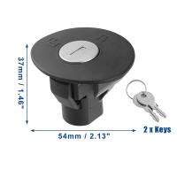 Tapa De Tanque De Combustible Negra Con Llave Para Ford Expedition Fiesta Explorer Flex Focus 2010-2017 Adecuada Para Lincoln Mercury - details 1