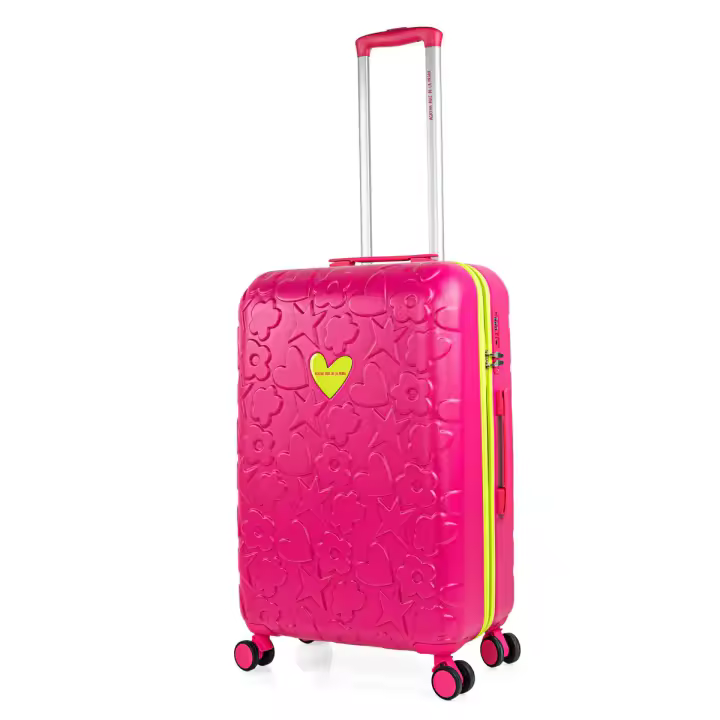 Maleta Cabina Agatha Ruiz De La Prada Iconic color Fucsia 55 x 35 x 20 cm – 2.7 kg – Capacidad: 36 L - 1
