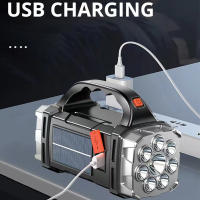 Linterna LED Solar De 5000mAh Con Luz De Trabajo COB Linterna De Camping Impermeable Y Portátil Como Power Bank Recargable USB - details 3