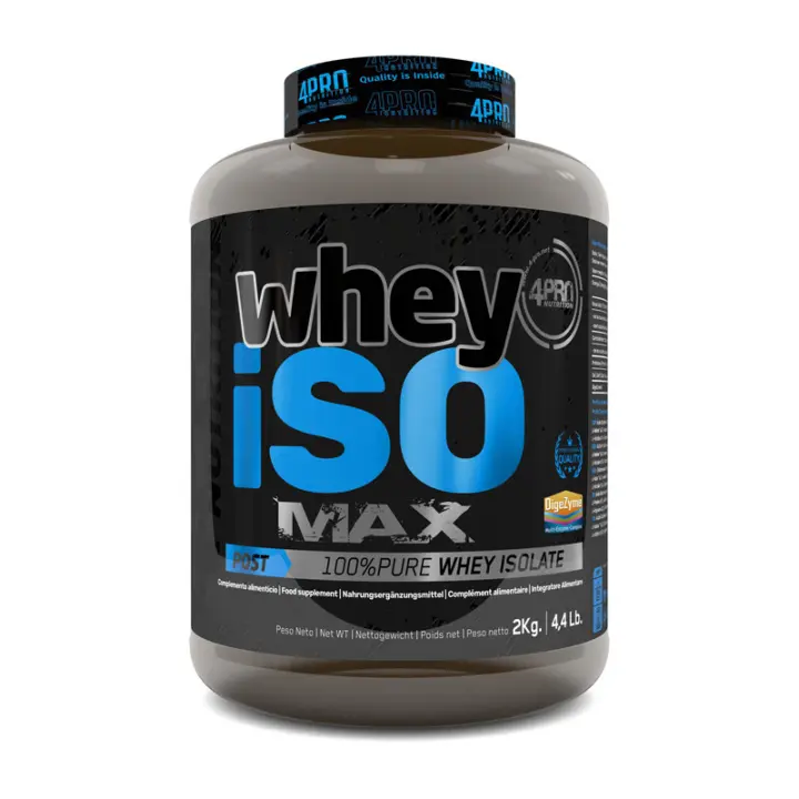 4-PRO Nutrition Whey Iso Max 2 Kgs - Aislado de Suero de Leche - Máxima Pureza - 1