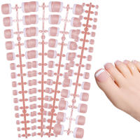 120Pcs Uñas Postizas Estilo Francés Presión Sobre Cobertura Completa Uñas Falsas Fashion Manicure Arte De Uñas Adhesivo Universal - details 7
