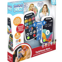 Cefa Toys , Infinifun Teléfono de juguete  Dúo Bluetooth con Pantalla Táctil , Luces y Sonidos, Incluye Juegos de Números, Vehículos, Colores y Animales. - details 1