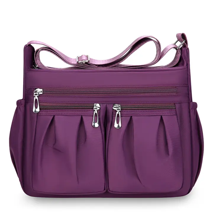 Bolso bandolera de Nailon para Mujer, Bolso de hombre multibolsos de gran capacidad, ideal para Viajes y Ocio. - 1