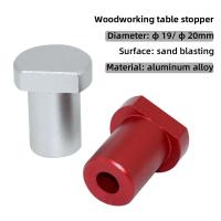 4Pcs Pernos De Trabajo Para Mesa De Bricolaje 19/20mm De Aluminio Bloque De Límite Para Mesa Herramientas De Bloqueo De Banda - details 4