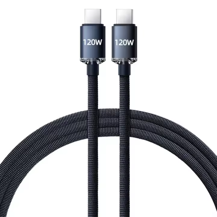 Cable De Carga Rápida 120W 6A Tipo C a Tipo C Para iPhone 15 pro Max USB C Data Cord Compatible Con Samsung Xiaomi - 1
