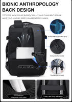 Mochila Multifuncional Fenruien Para Hombres Moda Negocios Clásica De Viaje Alta Calidad Ajuste Para Portátil De 17.3 Pulgadas - details 14