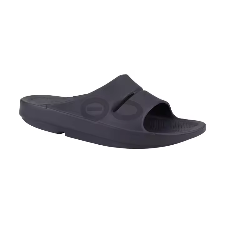 Oofos Recovery Sport Chanclas Hombre negro mate - 1