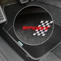 Juego Alfombrillas para Coche Universales, Alfombrillas Coche, Alfombra de Moqueta para Vehículo, Antideslizantes 4 Piezas, Negro - details 4