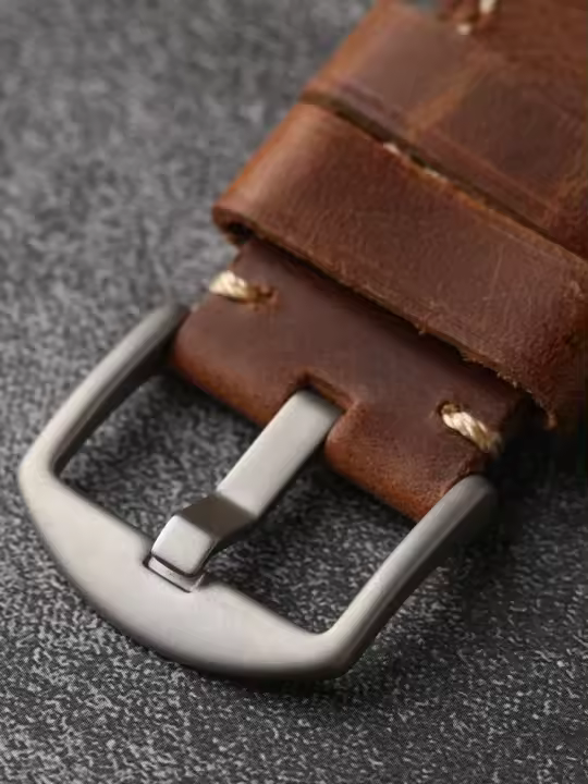 Correa De Reloj De Cuero Genuino Con Hebilla De Titanio Clásica 20 22 24MM Mate Accesorios De Metal De Alta Gama Para Ultra2 - 1