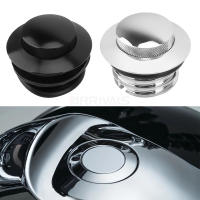 Tapa De Tanque De Aceite Y Gasolina Negra De Cromo Para Motocicleta CNC De Aluminio Pop-Up Para Harley Sportster XL883 XL1200 Dyna FXD Softail Fat Boy CVO - details 1