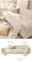 Funda De Sofá Reclinable Antideslizante Protector De Muebles Grueso Y Suave Funda De Sofá De Terciopelo Para Ángulo De Sofá Con Bolsillos Y Cremalleras - details 10