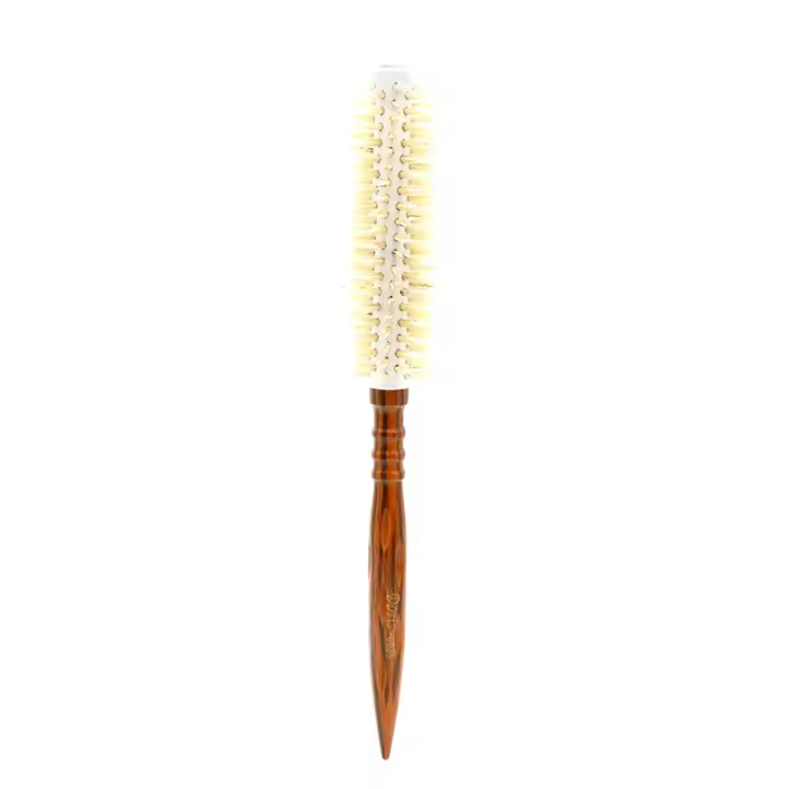 Cepillo De Pelo Mythus 3 Tamaños Antiestático De Madera Para Rizos De Salon Cepillo Redondo De Fibra De Nylon Y Bambú Para Peluquería - 1