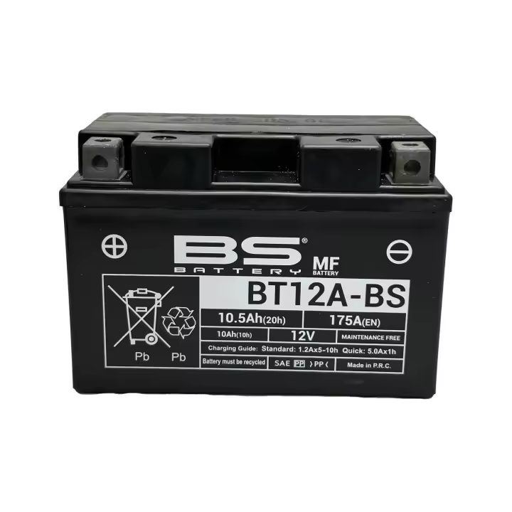 Bateria de moto bs battery BT12A-BS, equivale a YT12A-BS - 1