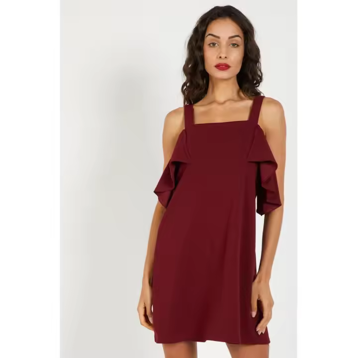 Vestido SENSE Escote Bardot Hombros Descubiertos - 60535 - 1