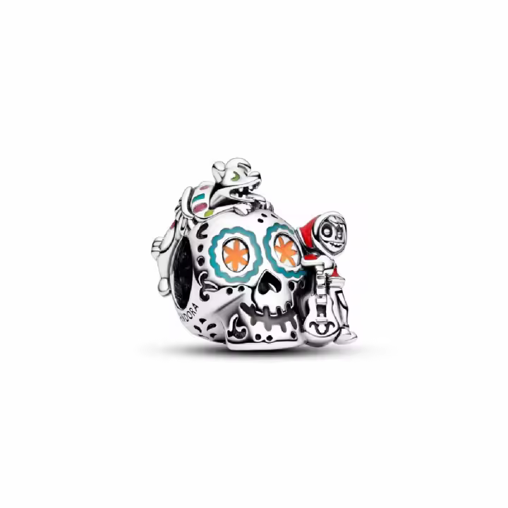 Charm Pandora Calavera de Miguel y Dante de Coco de Disney Pixar que brilla en la oscuridad - 1