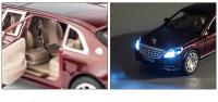 Coche De Juguete a Escala 1:24 Maybach S600 De Aleación Con Luz Y Sonido 6 Puertas Abiertas Coche Con Retroceso Para Niños Regalos Para Festivales - details 7