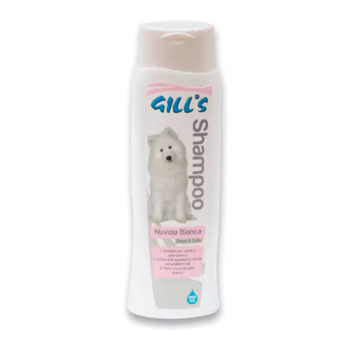 CHAMPU PARA MASCOTAS GILL'S PELO BLANCO 200ml - 1