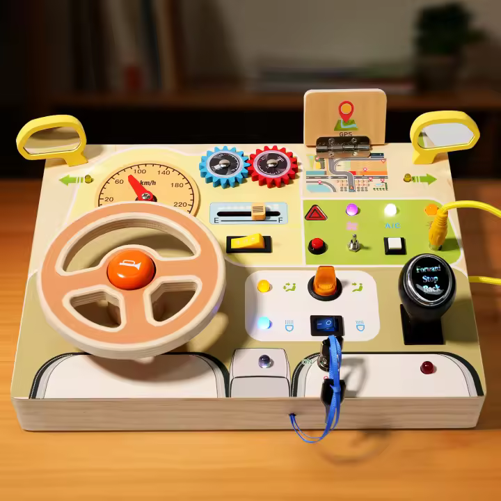 Juguetes Educativos De Madera Para Niños Simulador De Circuito Montessori Científico Interactivo Para Padres Y Niños Sensory Toys Para Niños De 3 a 12 Años - 1