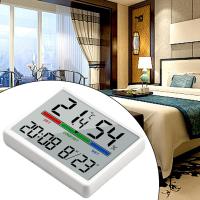 Termómetro de Ambiente, higrómetro, medidor digital pequeño de temp y humedad, termómetro de Interior, sensor, monitor de Aire con Reloj, Pantalla de confort, calibración - details 1