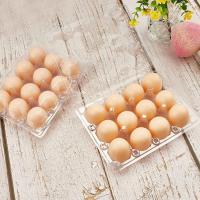 Paquete de 24 cajas de plástico para huevos a granel vacías claras de pollo bandeja de huevos para pastos familiares pollo granja negocio mercado-mantenga 1 docena de huevos de forma segura-7. - details 3