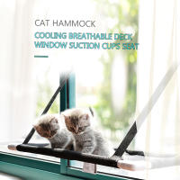 Hammock Para Gato Cama De Algodón Transpirable Con Ventosa En La Ventana Soporte Hasta 10KG 22lbs Nivel De Uso Diario Alta - details 1