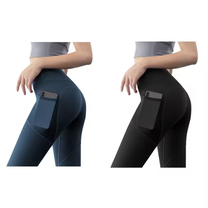 FREES COPES Pack Ahorro 2 Piezas Leggings Elásticos de Cintura Alta para Mujer，seamless yoga leggings - 1