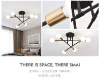 Modern Sputnik Ceilin Ganchillo Lámpara Colgante Satellite Iluminación Fuente De Luz Decorativa Para Sala De Estar Y Comedor Material De Hierro - details 36