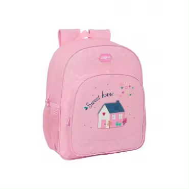 Safta Mochila Junior Adaptable a Carro Reciclada Glowlab Kids Sweet Home Pergamino 15L - 1