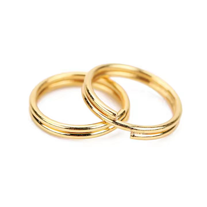 100pcs Anillos De Salto De Acero Inoxidable 6 8 10mm Color Oro Doble Anillo Dividido Conectores Para Hacer Joyas DIY Accesorios - 1
