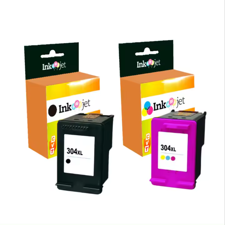 Cartuchos de Tinta HP 304XL Compatibles Negro y Tricolor de Alta Calidad - 1