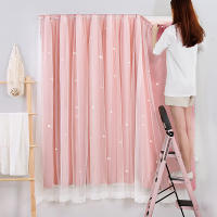 Cortinas De Blackout Con Patrón De Estrellas Para Niños Decoración De Habitación Y Sala Modernas 100% Poliéster Cortina Individual - details 0