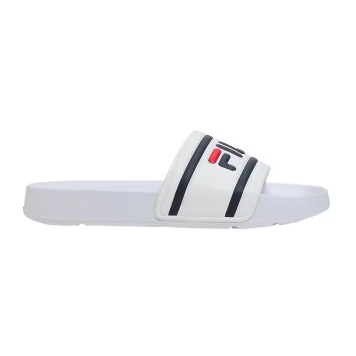 Fila FFT0028 Chanclas de piscina Morro para mujer en blanco de piel vegana - 1