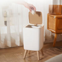 Cesta De Basura De Madera Para Cocina Baño Sala De Estar Oficina Hotel Estilo Pressionado Material PP Tipo De Almacenamiento Stando - details 7