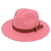 Sombrero De Paja De Verano Panama Tejido De Hierba Transpirable Estilo Europeo Y Americano Sombrero De Sol Para Playa Casual Para Mujeres - details 12