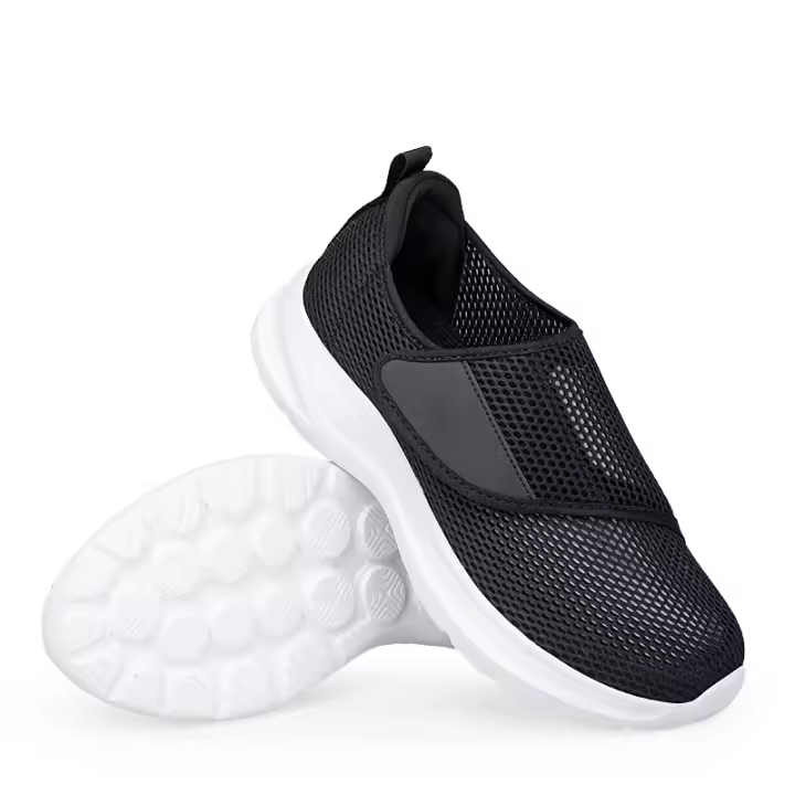 Zapatos De Diabético Para Hombre Y Mujer Confortables Y Cómodos Para Pies Anchos Y Enrojecidos Ajustables Para Caminar Con Eruvon De Dedo Tipo De Cierre Hook & Loop Material De Suela EVA - 1