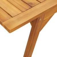 vidaXL Juego de comedor de jardín 3 piezas madera maciza de acacia - details 5