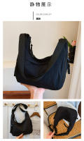 Bolso De Hombro De Gran Capacidad Estilo Casual Unisex Para Diario Comunicación Deportiva Y Tiempo Libre Material Principal Algodón Bolsa Redonda Suave Cierre De Cremallera - details 5