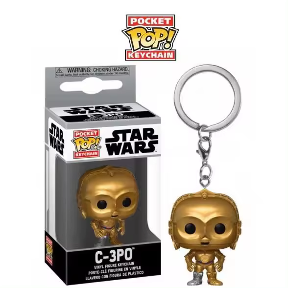 Pocket Pop C 3PO Star Wars  Llavero Funko - 1