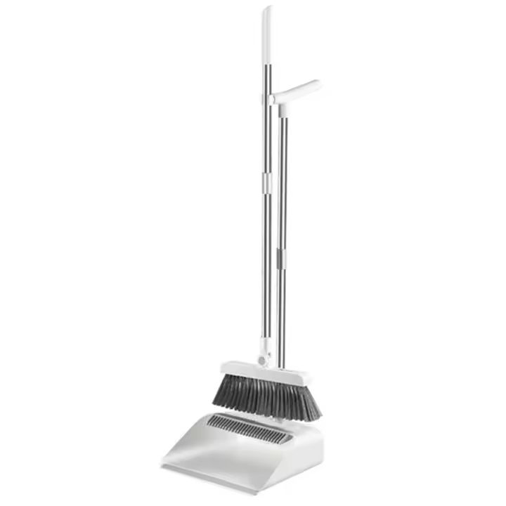 Recogedor de Pie y Escoba Joybos - Ligero y Duradero - Ideal para Familias con Mascotas - 1