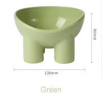 Tazón De Alimentos Para Gatos Con Protector De Cuello Anti-torpón Para Pequeños Perros Plástico Cuadrado Resistente a Las Patas - details 2