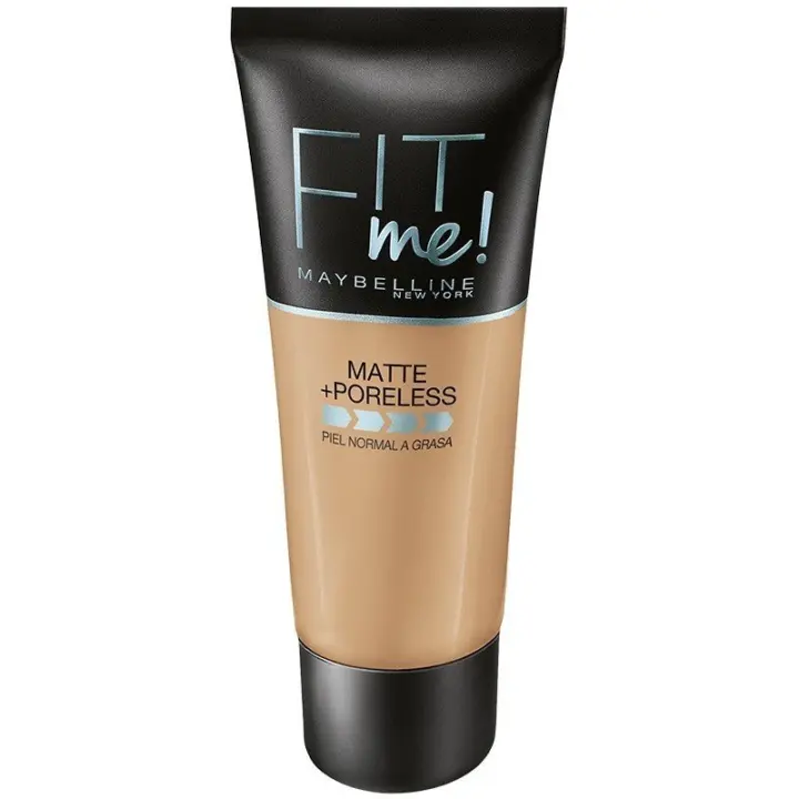 Base de Maquillaje Fit Me Matte Poreless: 250 Sun Beige - Maybelline - 1