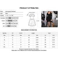Vestido De Fiesta Gótico Para Mujer Con Hombros Descubiertos Y Volante Largo Manga Completa Estampado Sólido Cuello En V Estilo Asimétrico S-2XL - details 6