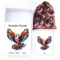Puzzle De Madera En Forma Irregular De Águila Caja De Regalo Para Agradecimiento Y Navidad Alivio Del Estrés Adulto Personalizable - details 6