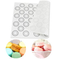Manta De Silicona Aomily Para Hornear Y Pastelería 40*30cm Con 44 Círculos Para Macarons Herramienta Para Pasta Y Arroz Molde Para Pastel - details 6