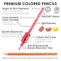 KALOUR Set De Lápices De Colores Profesionales 50/72/180/240/300 Pcs Lápices De Aceite Para Dibujos Y Pintura Artística Suministros Para Colorear - details 95