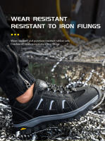 Zapatos De Seguridad Para Hombre Con Punta De Acero Mocasines De Trabajo Ligeros Y Transpirables Antideslizantes Para Adultos - details 7