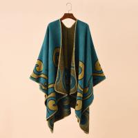 Bufanda De Lujo Bohemia Étnica Grande En Forma Geométrica Imitación De Cashmere Para Mujer Poncho Sin Fin Casual Invierno - details 8