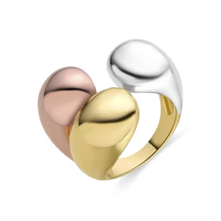 Anillo Luxenter Lakni en tricolor SMU200114 - 1